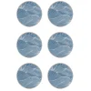 Japanese Landscape onderzetter (glazen) 6-pack, Ocean
