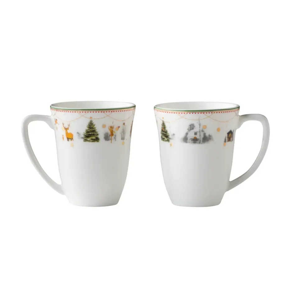 Julemorgen glühweinmok 2-pack, Wit-multi