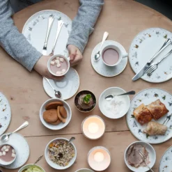 Julemorgen schotel voor 30 cl. kop, wit