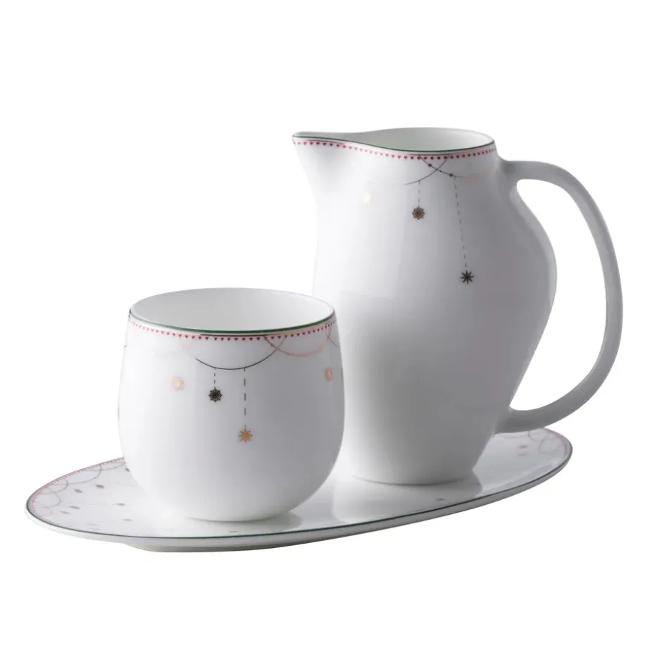 Julemorgen suiker- en melkset, 1 set