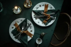 Julemorgen tafellaken, Groen, 140x240 cm