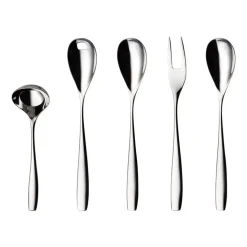 Julie serveerset 5-delig, Roestvrij staal
