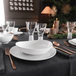 Junto diep bord 22 cm, Wit