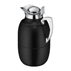 Juwel thermoskan 1 l, Blank zwart-roestvrij staal