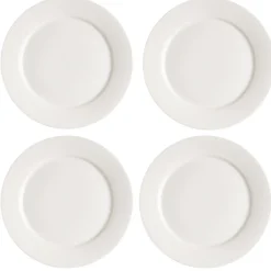 Kalk bord 28 cm 4-pak, wit