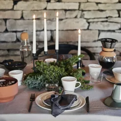 Kalk bord 28 cm 4-pak, wit