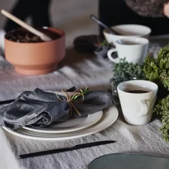 Kalk klein bord 21 cm 4-pak, wit