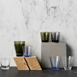 Kastehelmi glas 30 cl, 2-pack, aqua (blauw)