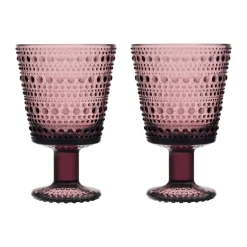 Kastehelmi glas op voet 26cl 2-pack, Heide