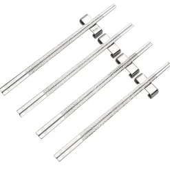 Kito Chopsticks eetstokjes 4-pack, Zilver