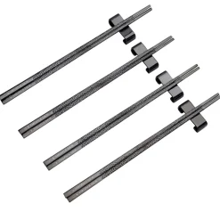 Kito Chopsticks eetstokjes 4-pack, Zwart