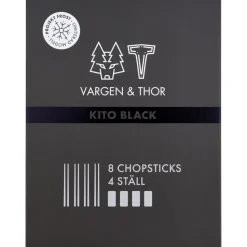 Kito Chopsticks eetstokjes 4-pack, Zwart