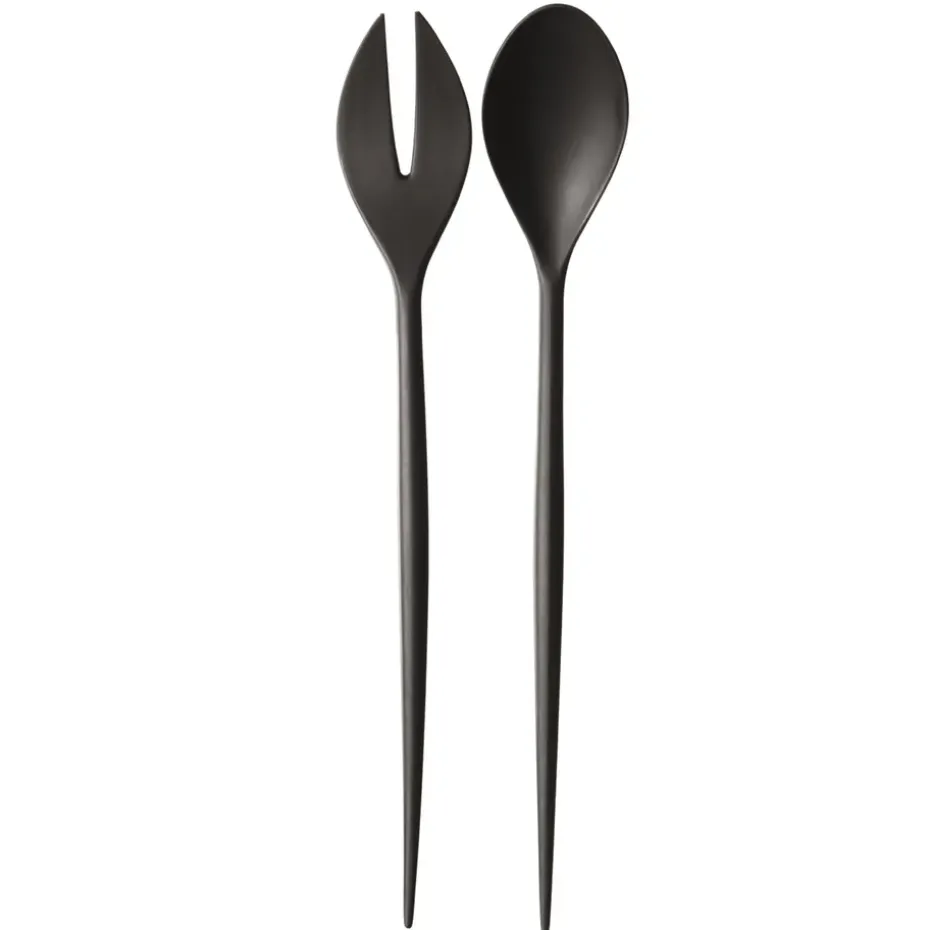 Krenit saladebestek, zwart