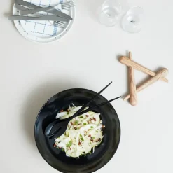 Krenit saladebestek, zwart