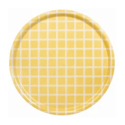 Kristina dienblad Ø38 cm, Geel