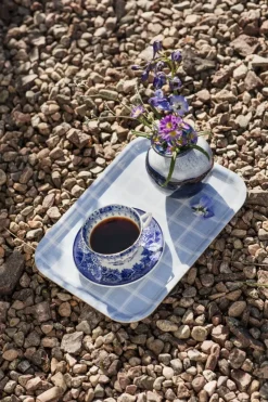 Kristina dienblad 20x27 cm, Blauw