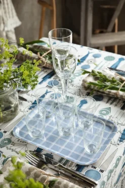 Kristina dienblad 20x27 cm, Blauw