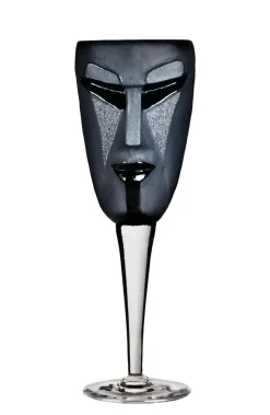 Kubik wijnglas, zwart