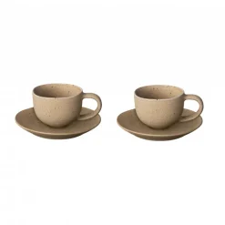 Kumi espressokopje met schotel 6 cl 2-pack, Fungi