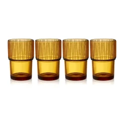 Kusintha caféglas 38 cl 4-pack, Amber