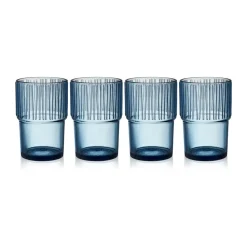 Kusintha caféglas 38 cl 4-pack, Blue