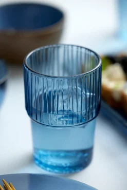 Kusintha caféglas 38 cl 4-pack, Blue