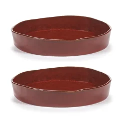 La Mère diep bord M Ø23 cm 2-pack, Venetian red