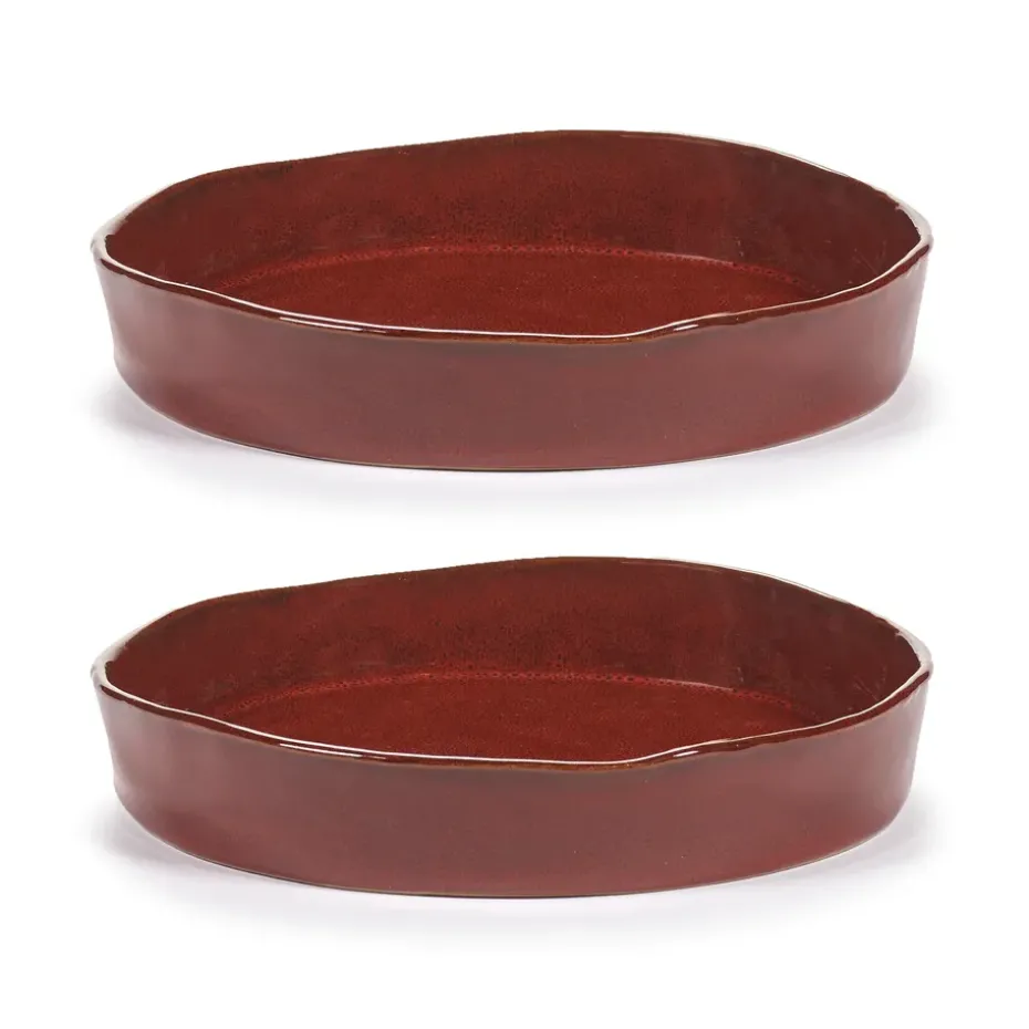 La Mère diep bord M Ø23 cm 2-pack, Venetian red