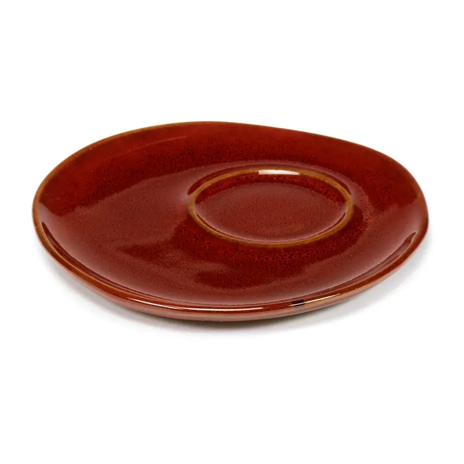 La Mère schotel voor espresso kop Ø11 cm 2-pack, Venetian red