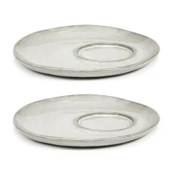 La Mère schotel voor espresso kop Ø11 cm 2-pack, Off white