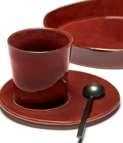 La Mère schotel voor koffiekop Ø14,5 cm 2-pack, Venetian red