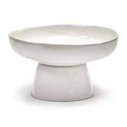 La Mère serveerschaal op voet Ø31 cm, Off white