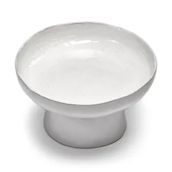 La Mère serveerschaal op voet Ø31 cm, Off white
