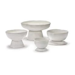 La Mère serveerschaal op voet Ø31 cm, Off white