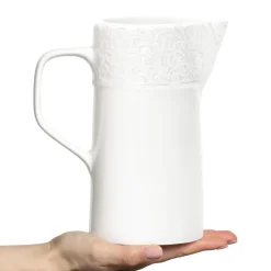 Lace pot, 1,2 L, Wit