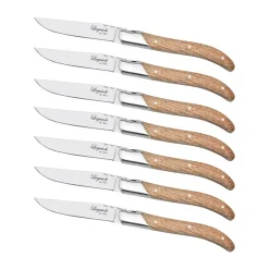 Laguiole By Hâws grillvork 6-pack, Eiken