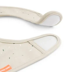 Lalee slabbetje met klittenband 2-pack, Sand