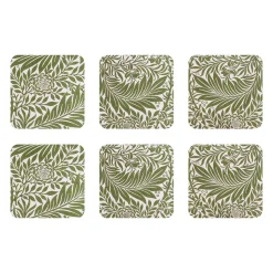 Larkspur glasonderzetter 6-pack, 10x10 cm