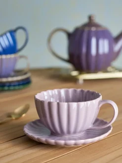 Latina kop 22 cl met schotel, Rose