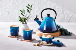 Le Creuset fluitketel Kone, Azure blue