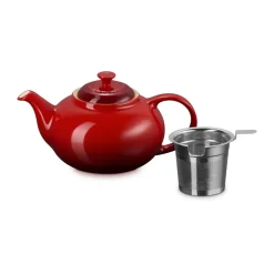 Le Creuset theepot, Cerise, met zeef, 1,3 L