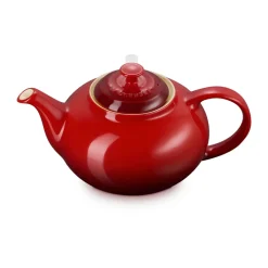 Le Creuset theepot, Cerise, met zeef, 1,3 L