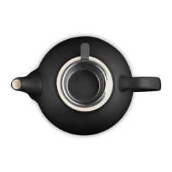 Le Creuset theepot, Matte Black, met zeef, 1,3 L
