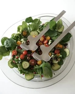 Leaf saladebestek, Brushed Steel