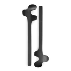 Leaf saladebestek, Brushed Black