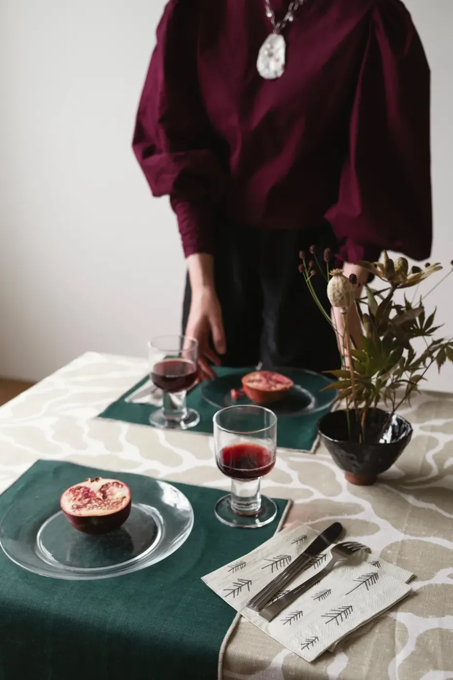 Leaves borsduk 149x250 cm, Sand