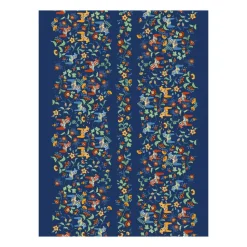 Leksand Bård gewaxt tafelkleed, Blauw