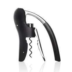 Leverman Pro kurkentrekker met foliesnijder, Zwart