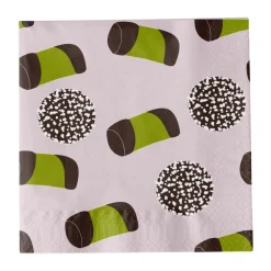 Like a swede servet, Roze-groen-bruin-wit