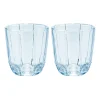 Lily waterglas 32 cl 2-pack, Blue iris